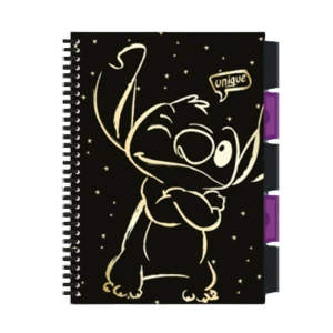 Kołobrulion B5 100 kartek kratka Stitch Gold wzór 1