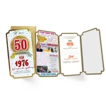 Karnet PM-451 Urodziny 50 (cyfry, roczniki) 2026