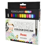 Cienkopisy kolorowe PENTEL Pointliner S40 12 kolorów
