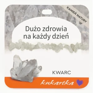 Bransoletka BRA-066 Dużo zdrowia na każdy dzień (kwarc)