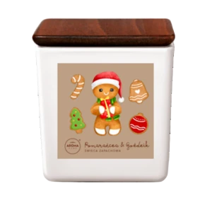 Świeca zapachowa Aroma Home 155g pomarańcza i goździk