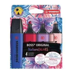 Zakreślacz STABILO BOSS NatureCOLORS Wildflowers 4szt.