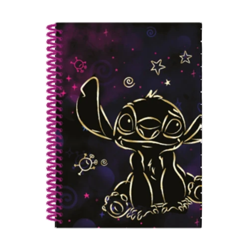 Kołobrulion B5 100 kartek kratka plastikowa spirala Stitch Gold wzór 1 image-editor%2Fzip-import%2F1776698382077-566-3808cc41a9c5.png