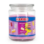 Świeca zapachowa Haribo Birthday Cake 510g w słoiku