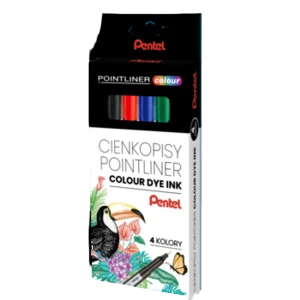 Cienkopisy PENTEL Pointliner w 4 kolorach S40