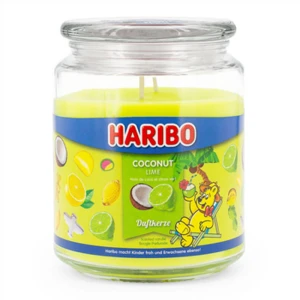 Świeca zapachowa Haribo coconut lime 510g w słoiku