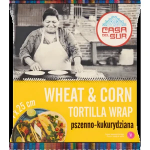 Casa del Sur wrap pszenno-kukurydziany 25cm 4szt 240g