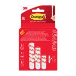Command™ Uniwersalne Usuwalne Paski Samoprzylepne 17200-16-EU-VP, 8 Małych + 4 Średnie + 4 Duże Paski, Zestaw