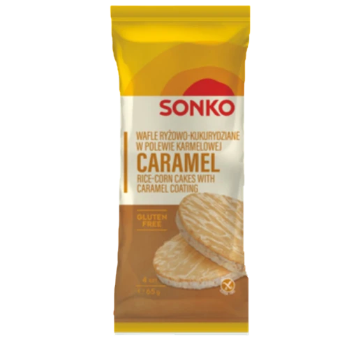SONKO Wafle ryżowo-kukurydziane w polewie karmelowej 65g image-editor%2Fzip-import%2F1776698382077-635-adba1c9d9e52.png