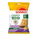 SONKO Chipsy z ciecierzycy o smaku grzybów w śmietanie 60g