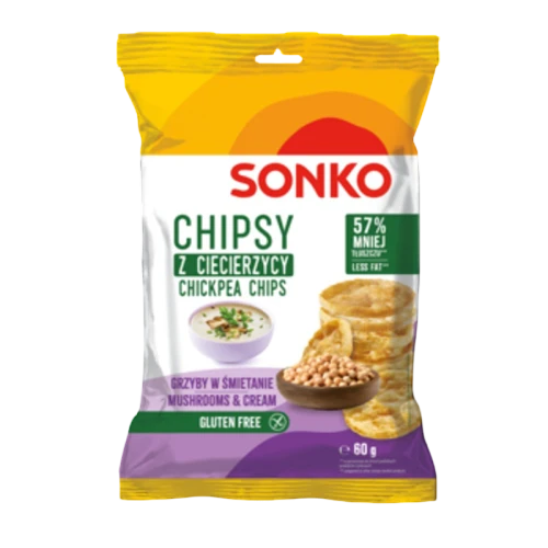 SONKO Chipsy z ciecierzycy o smaku grzybów w śmietanie 60g image-editor%2Fzip-import%2F1776698382077-673-643c621bda7c.png