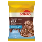 SONKO Wafle ryżowe w czekoladzie mlecznej bez dodatku cukru 30g