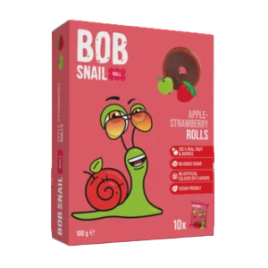 Bob Snail Roll Jabłko-Truskawka 100g