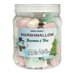 MELLOW MELLOW Marshmallow Pianki w kształcie bałwanków i choinek 160g