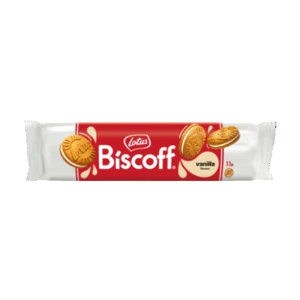 Biscoff ciastka z kremem waniliowym 110g
