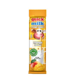 Quick Milk rurki do picia mleka o smaku mango 5x6g