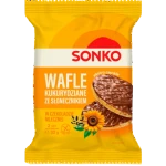 SONKO Wafle kukurydziane ze słonecznikiem w czekoladzie mlecznej 32g