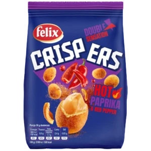 felix Crispers Hot Paprika & Red Pepper 125 g