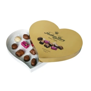 Anthon Berg Praliny Heart Shaped Gold Box 155g