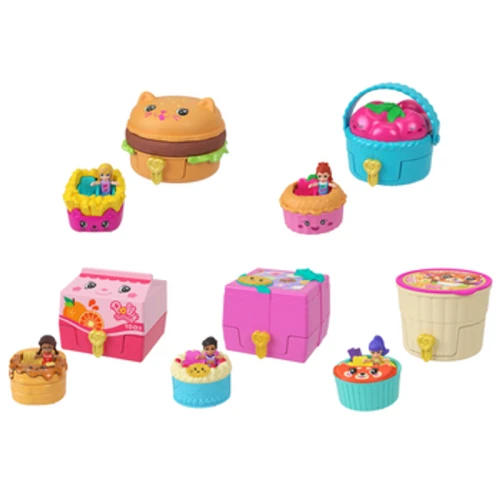 Polly Pocket Przekąski niespodzianki Mały zestaw kompaktowy i pojazd Asortyment JCR44 1775833556544-3bs3n.png