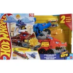 Hot Wheels City Transporter Podwójny smok Zestaw 2 w 1