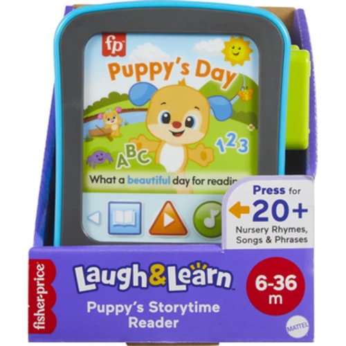 Fisher-Price „Ucz się i śmiej!” Czytnik Szczeniaczka Uczniaczka Zabawka interaktywna (POL/ENG/CZ/SL/HU) JGX03 1775833752562-a05yos.png