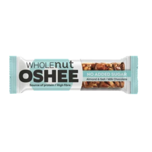 Oshee Wholenut Bar Nut & Salt Milk Chocolate 40g