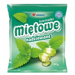 Jedność Karmelki nadziewane Miętowe 100 g