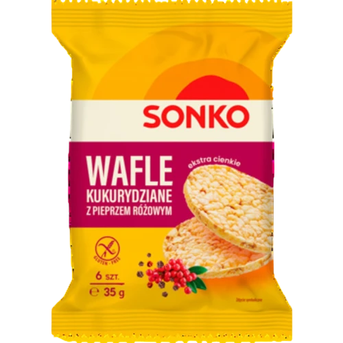 SONKO Wafle kukurydziane z pieprzem różowym 35g image-editor%2Fzip-import%2F1776698382077-894-b67d429eb406.png