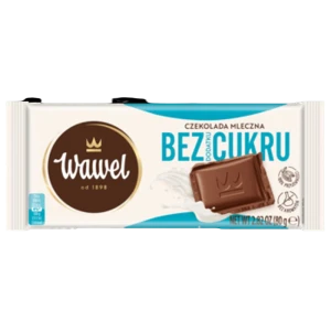 Wawel Czekolada Mleczna bez dodatku cukru 80g