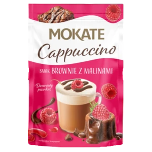 Mokate Cappuccino o smaku brownie z malinami 110 g