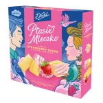 E. Wedel Ptasie Mleczko o smaku strawberry shake w czekoladzie białej 340g