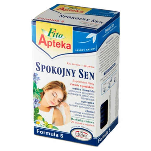 Malwa Fito Apteka Herbatka ziołowa Suplement diety Spokojny sen 20 torebek 40 g (20x2 g) 1775832060962-ck1mec.png