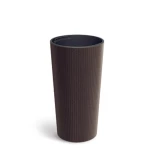 Doniczka Lamia Slim Eco Wood DLAS200W kawa eco Prosperplast