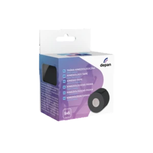 Taśma kinezjologiczna 5cm x 5m czarna, Depan