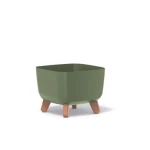 Doniczka Prosperplast Gracia Square 24cm, ziemisty zielony