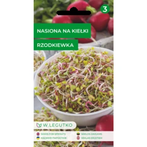 Nasiona na kiełki - rzodkiewka/Raphanus sativus var. sativus/ Legutko