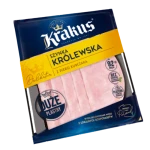 Szynka królewska drobiowa plastry 120 g Krakus