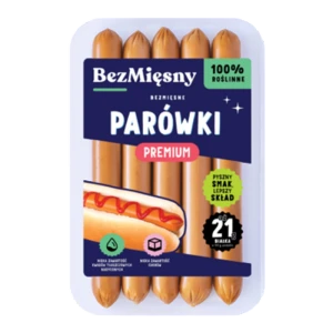 Bezmięsne Parówki Premium 160g BEZMIĘSNY