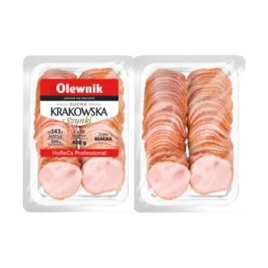 Sucha krakowska z szynki plastry 400 g Olewnik