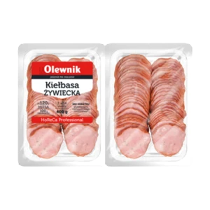 Kiełbasa żywiecka plastry 400g Olewnik