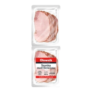 Szynka marynowana plastry 400 g Olewnik