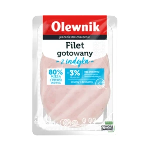 Filet gotowany z indyka plastry 100 g Olewnik