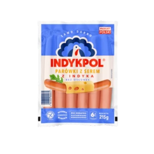 Parówki z indyka z serem 215 g Indykpol
