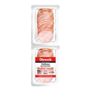 Kiełbasa szynkowa wieprzowa plastry 800 g Olewnik