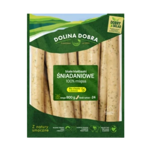 Białe kiełbaski śniadaniowe 800 g Dolina Dobra