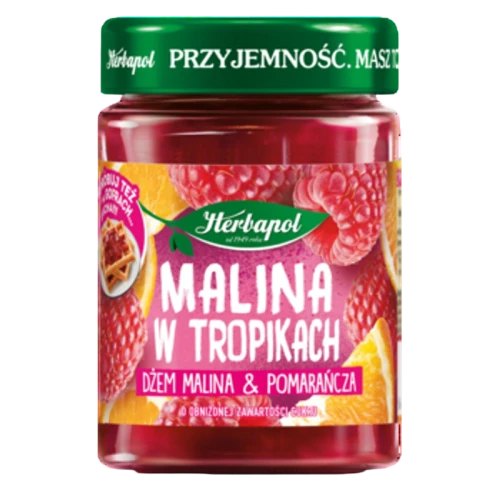 Herbapol dżem Malina w tropikach - malina & pomarańcza 280 g image-editor%2Fzip-import%2F1776698382077-1144-8da9af7d1617.png