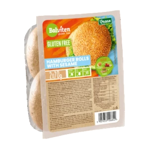 Balviten Bułki hamburgerowe z sezamem 2x70g. Produkt bezglutenowy