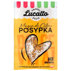 Dekoracje - złote serduszka Lucatto 30g