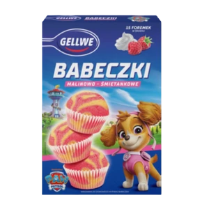 Gellwe Babeczki Malinowo - Śmietankowe Psi Patrol 238g